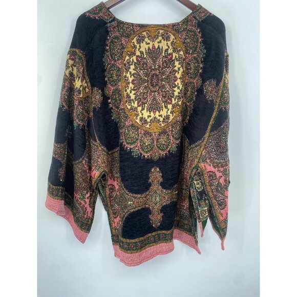 Womens Soft Surroundings OS Sweater Poncho 29659 One Size BOHO - Picture 2 of 6